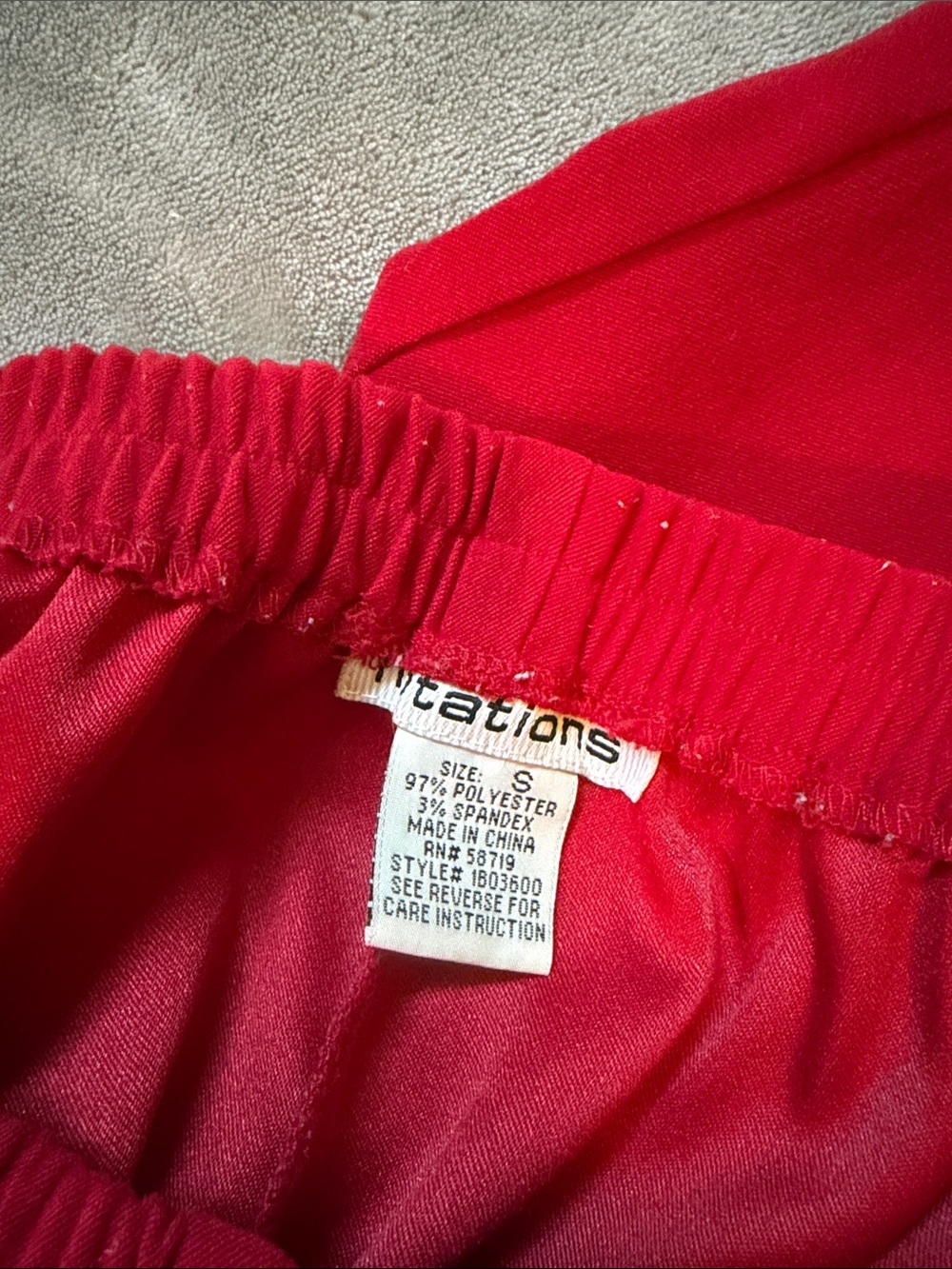 Notations Vintage Red Pants